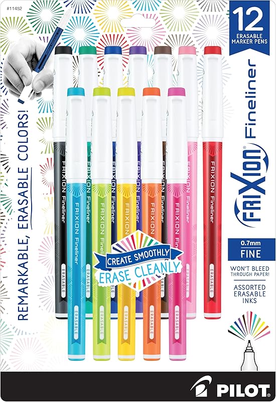 FriXion Pilot Fineliner Erasable Assorted 11452