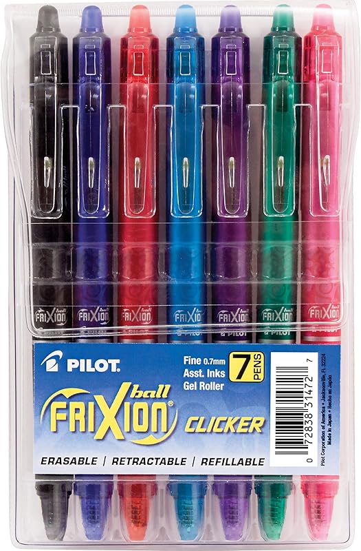 FriXion Pilot Retractable Erasable Assorted Disappear