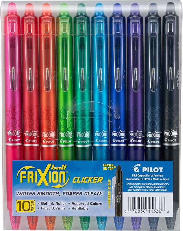 FriXion Retractable Erasable Assorted Mistakes Disappear